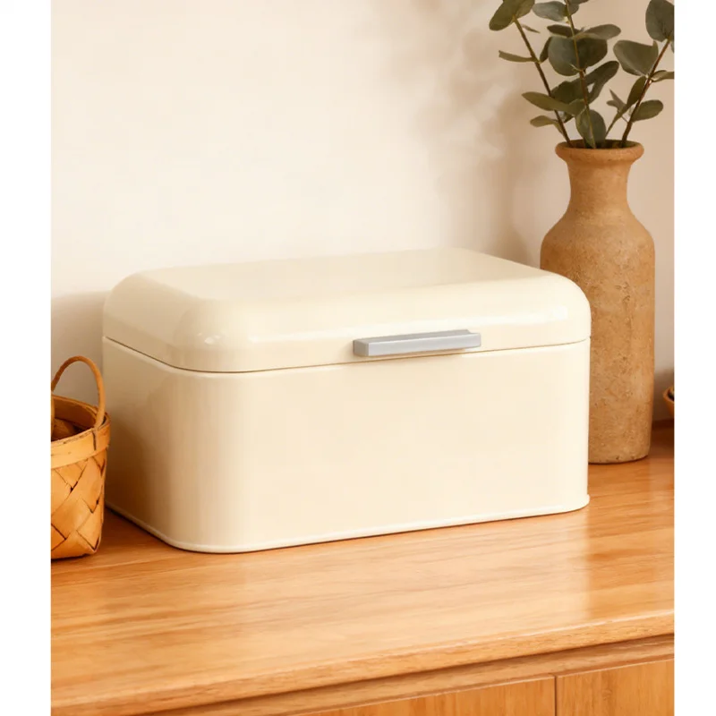 Kitchen Baking Counter - Metal Bread Box,Dry Food Storage Container