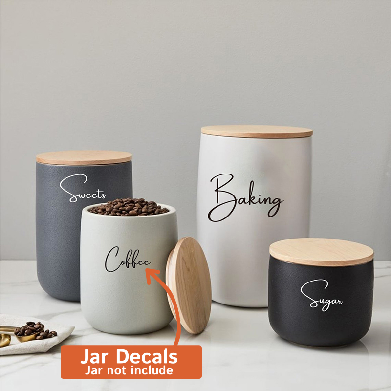 Kitchen Baking Organization - Decal Chỉ 8 Chiếc Bếp Tổ