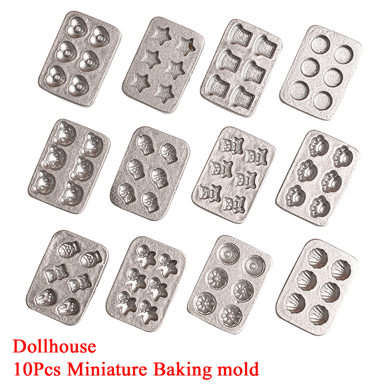 Silicone Cake Mold - 10pcs Doll House Miniature Mini Cake