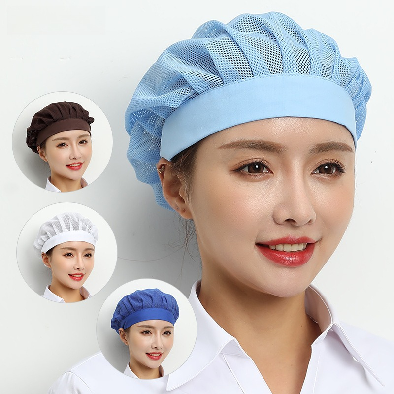 Kitchen Set Bakery - Professional Chic Chef Hat Hairnet Set