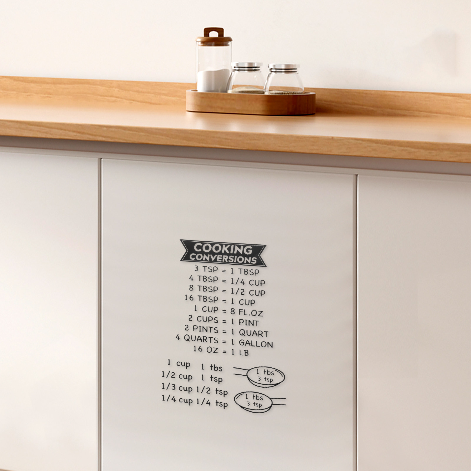 2Pcs Kitchen Conversion Chart  - đánh giá và giá Kitchen Baking Conversion Chart