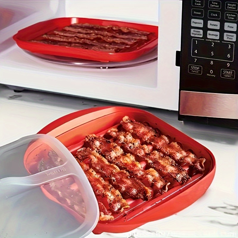 Microwave Bacon Maker Cooker T - đánh giá và giá Kitchen Baking Mess