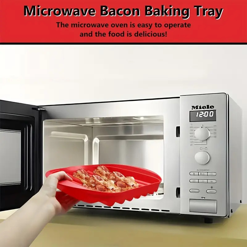 Microwave Bacon Maker Cooker T - đánh giá và giá Kitchen Baking Mess