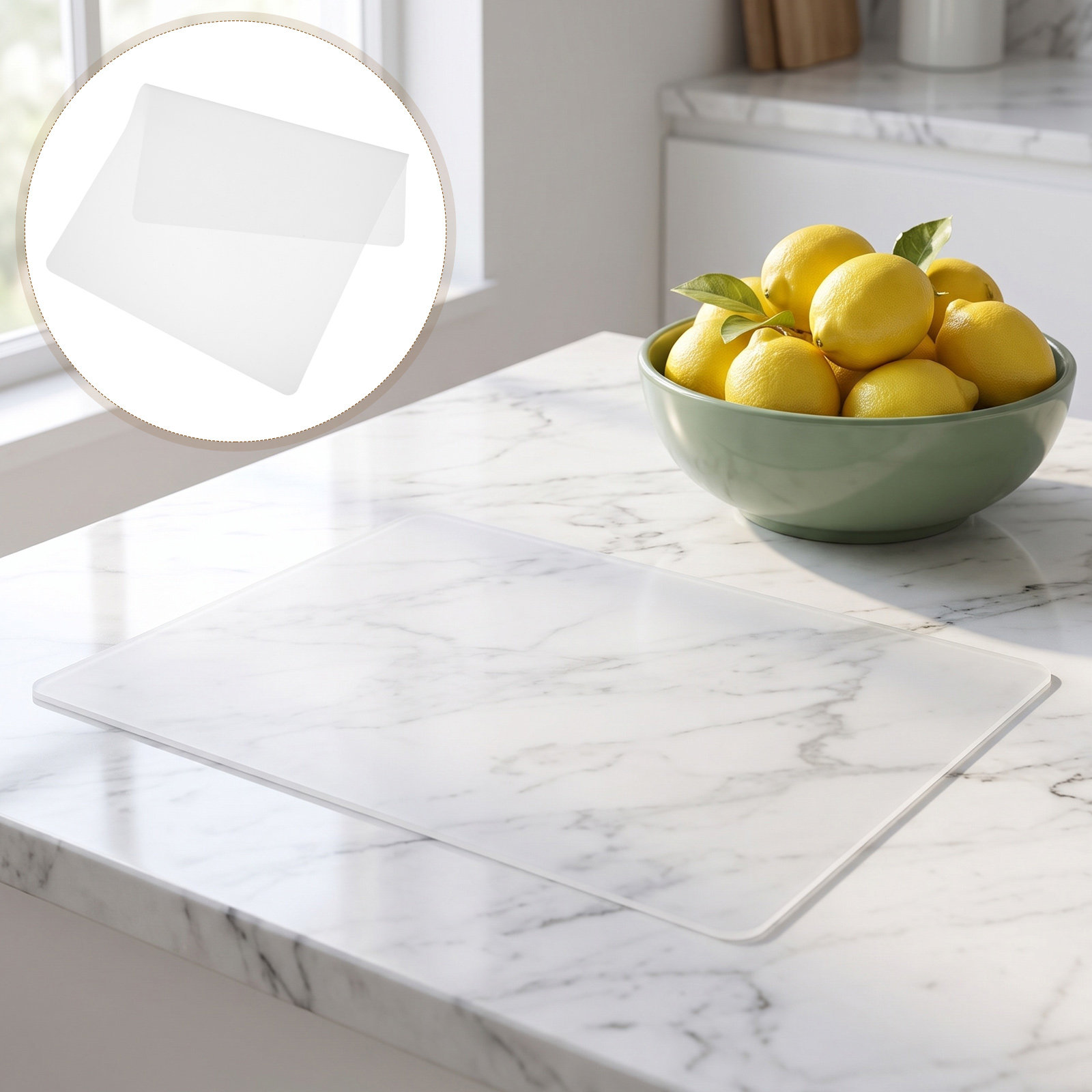 2Pcs Transparent Silicone Mat  - đánh giá và giá Kitchen Baking Counter
