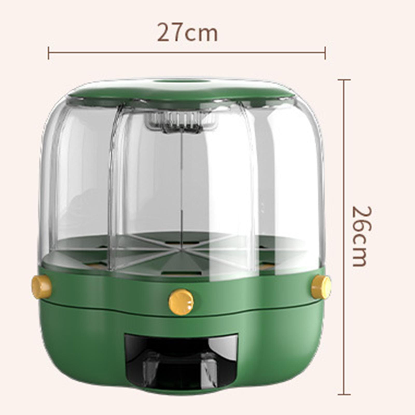 Rotating Cereal Dispenser Rice - đánh giá và giá Kitchen Baking Organization