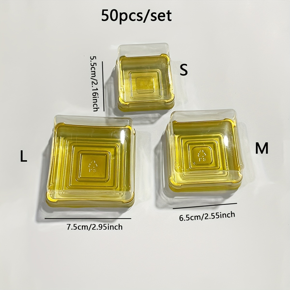 50pcs Clear Plastic Mini Cake  - đánh giá và giá Kitchen Set Bakery