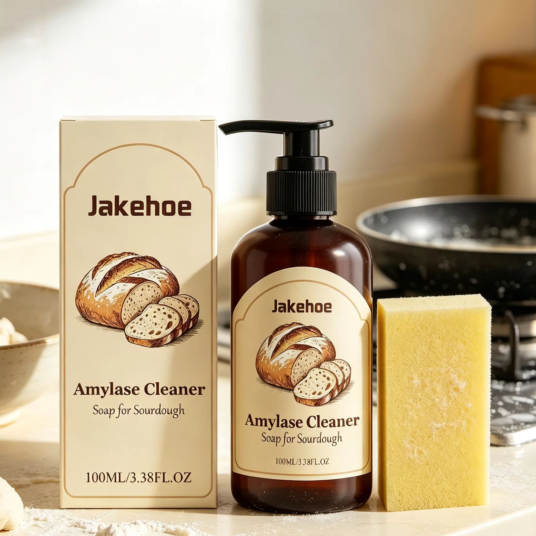 Jakehoe Amylase Cleaner Soap S - đánh giá và giá Kitchen Baking Mess