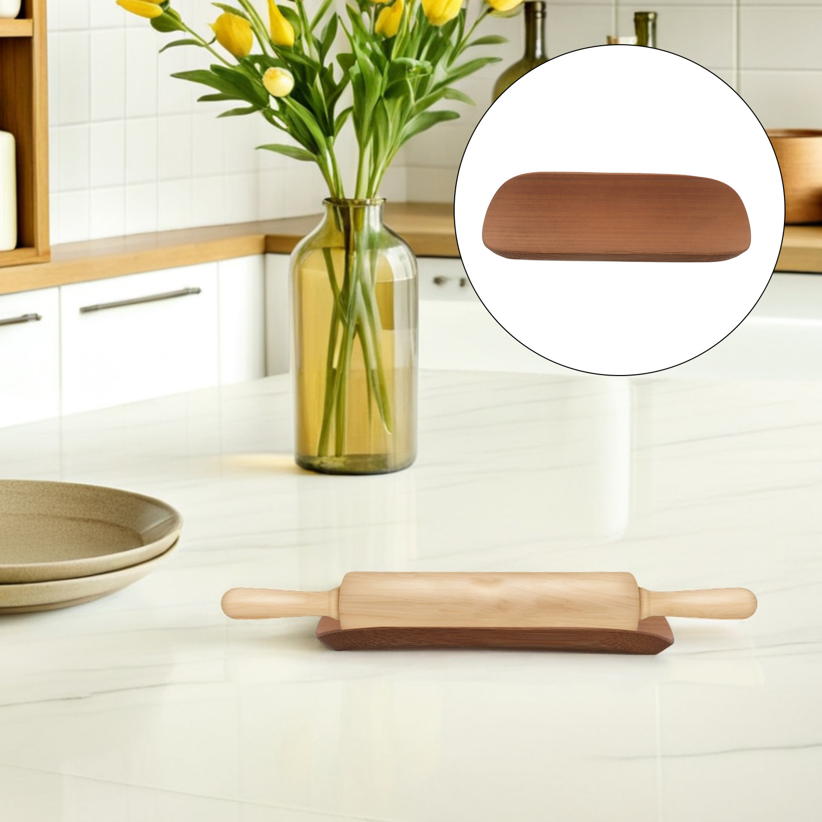 Bamboo Rolling Pin Display Rac - đánh giá và giá Kitchen Baking Counter