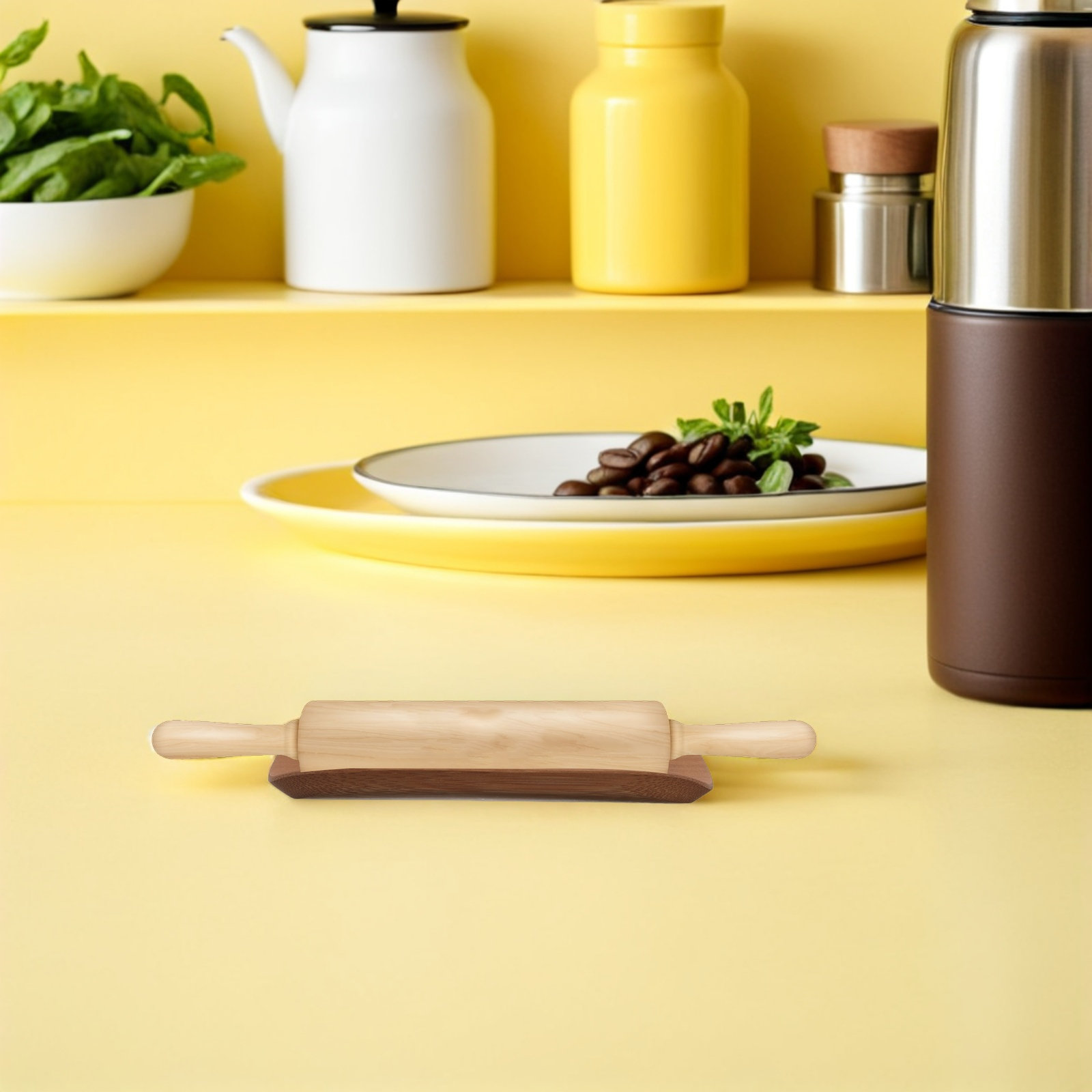 Bamboo Rolling Pin Display Rac - đánh giá và giá Kitchen Baking Counter