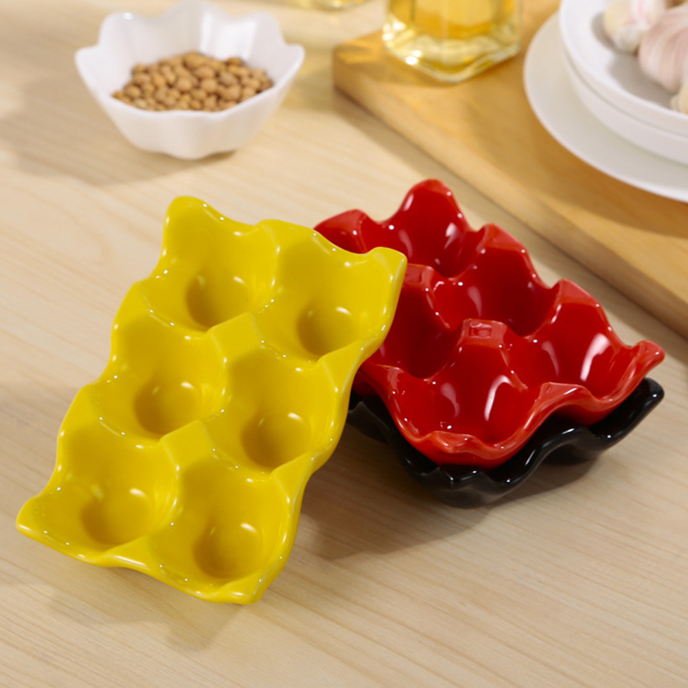 1Pcs Polished Ceramic Egg Serv - đánh giá và giá Kitchen Baking Organization