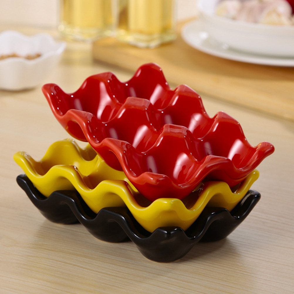 1Pcs Polished Ceramic Egg Serv - đánh giá và giá Kitchen Baking Organization