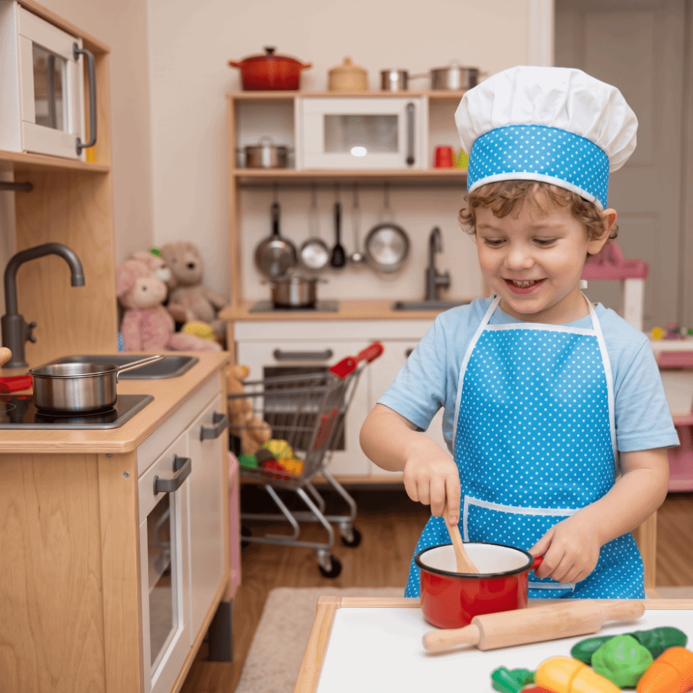 Chef Dress Up Chef Hat Kids Ba - đánh giá và giá Baking Kitchen Set Up