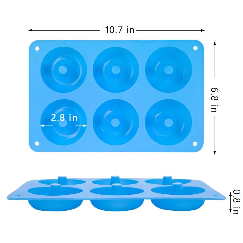 1/2pcs Silicone Muffins Donut  - đánh giá và giá Silicone Cake Mold