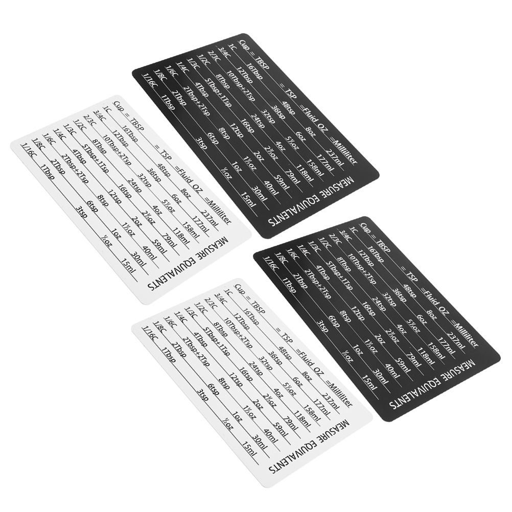 4pcs Measuring Cup Spoon Acces - đánh giá và giá Kitchen Baking Conversion Chart