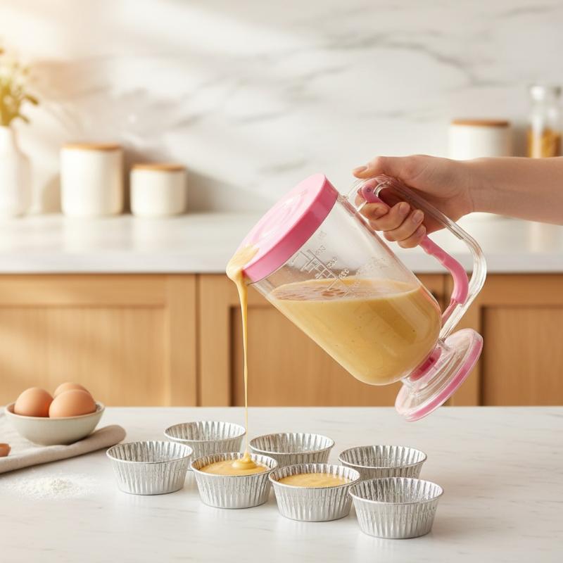 900ml Handheld Batter Dispense - đánh giá và giá Kitchen Baking Mess