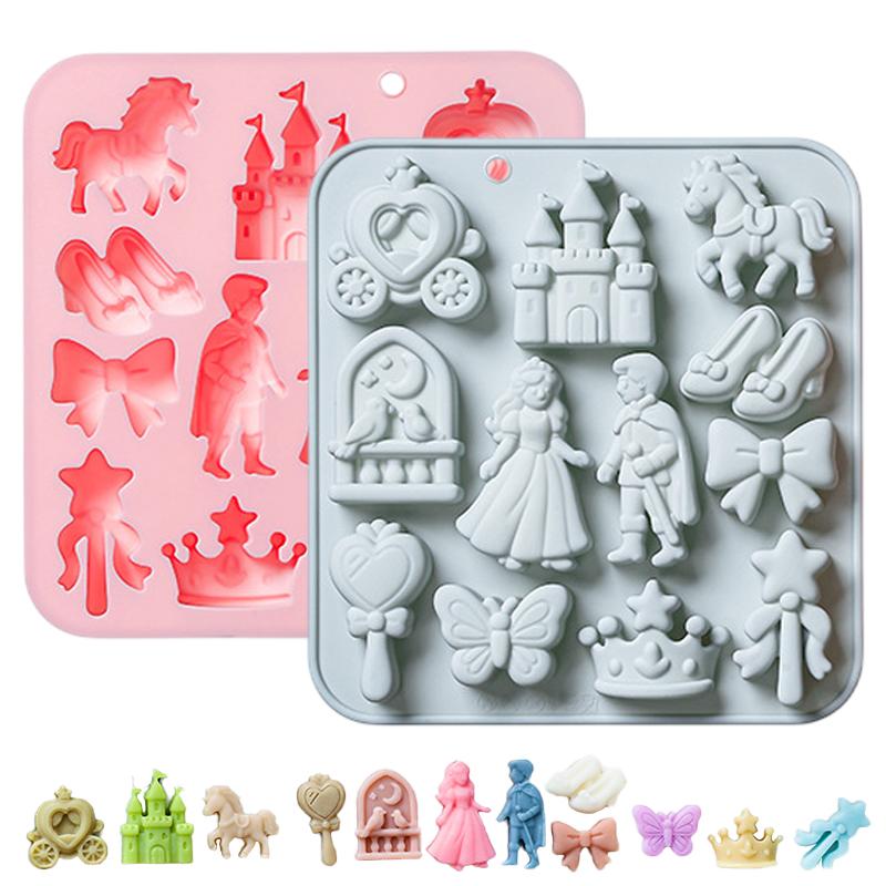12‑Cavity 3D Prince Princess S - đánh giá và giá Silicone Cake Mold