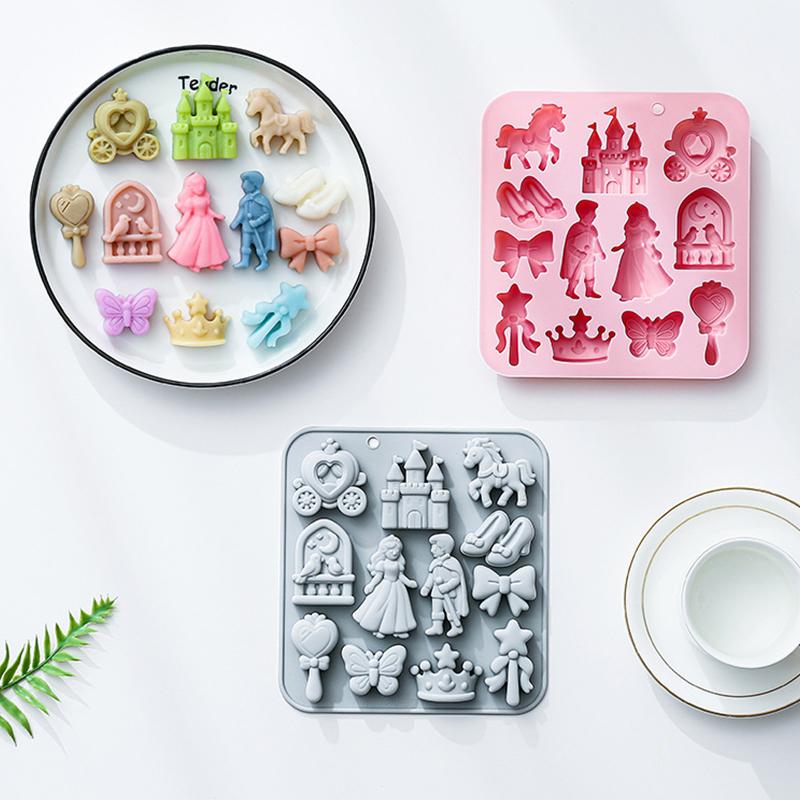 12‑Cavity 3D Prince Princess S - đánh giá và giá Silicone Cake Mold