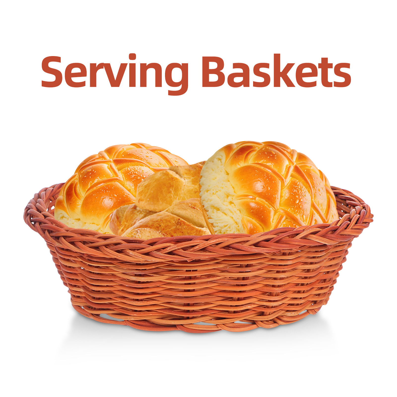 10Pcs Rattan Bread Basket For  - đánh giá và giá Kitchen Baking Counter