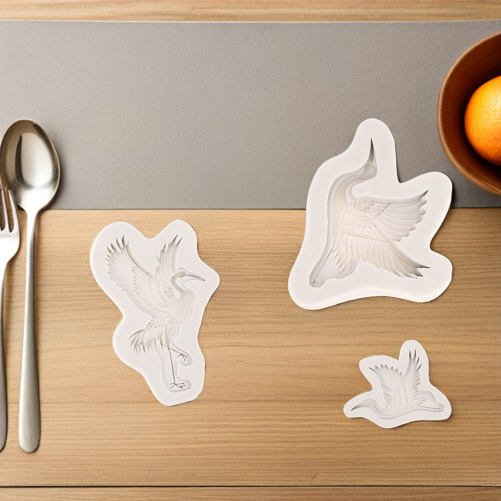 3Pcs Crane Silicone Mold Set E - đánh giá và giá Silicone Cake Mold
