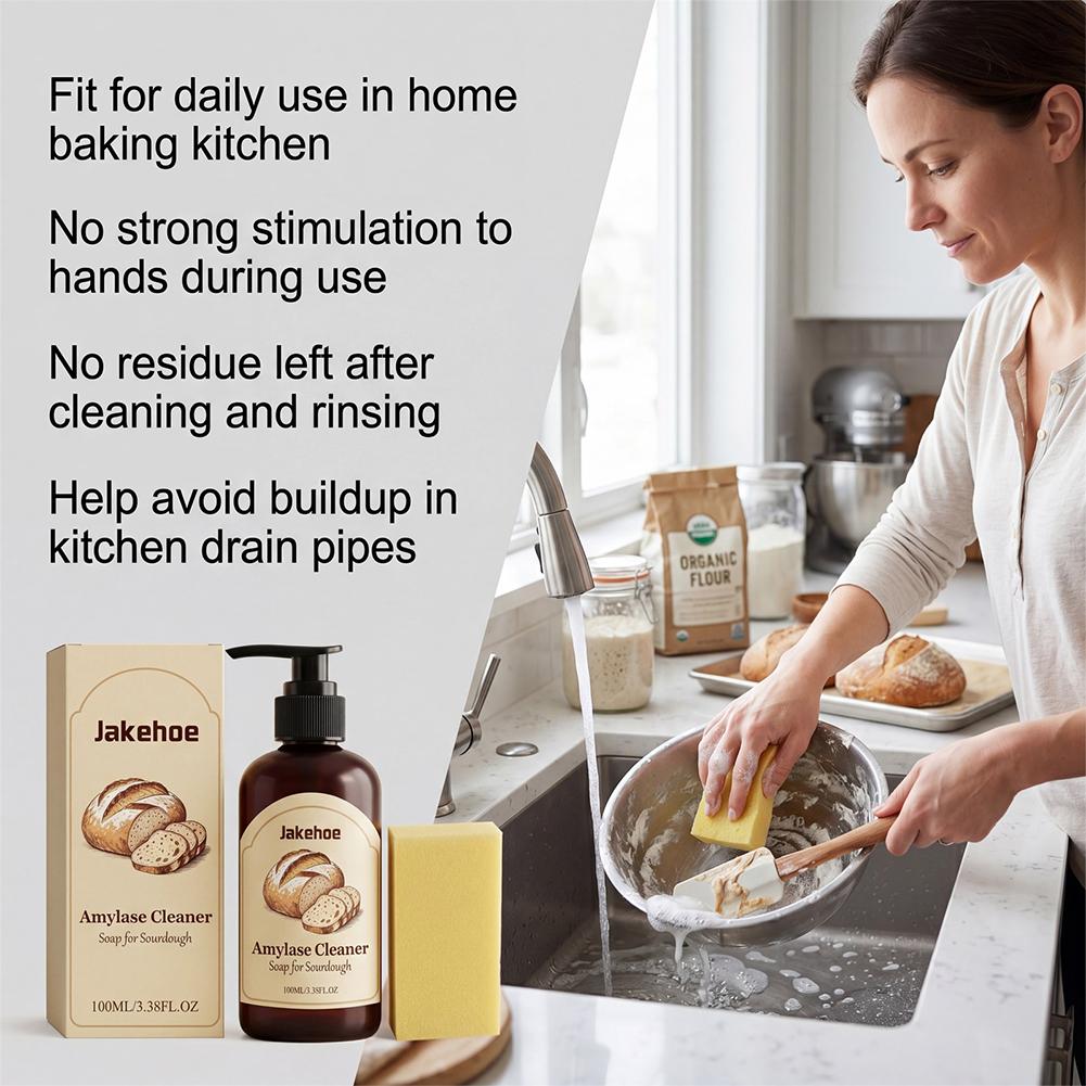 Dough Cleaner Soap for Sourdou - đánh giá và giá Kitchen Baking Mess