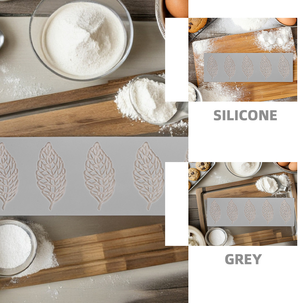 3Pcs Leaf Silicone Mold Precis - đánh giá và giá Silicone Cake Mold