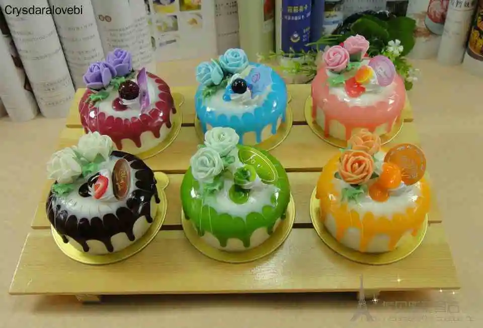6pcs/set Simulation Rose Cake  - đánh giá và giá Kitchen Set Bakery