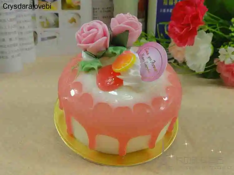 6pcs/set Simulation Rose Cake  - đánh giá và giá Kitchen Set Bakery