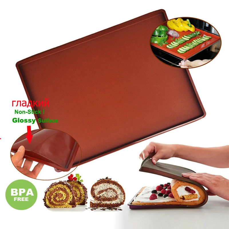 Silicone Baking Mat Cake Roll  - đánh giá và giá Kitchen Baking Mat