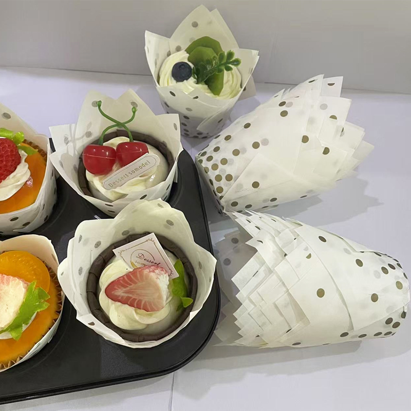 50Pcs/100Pcs Gold Dot Tulip Ca - đánh giá và giá Kitchen Baking Mat