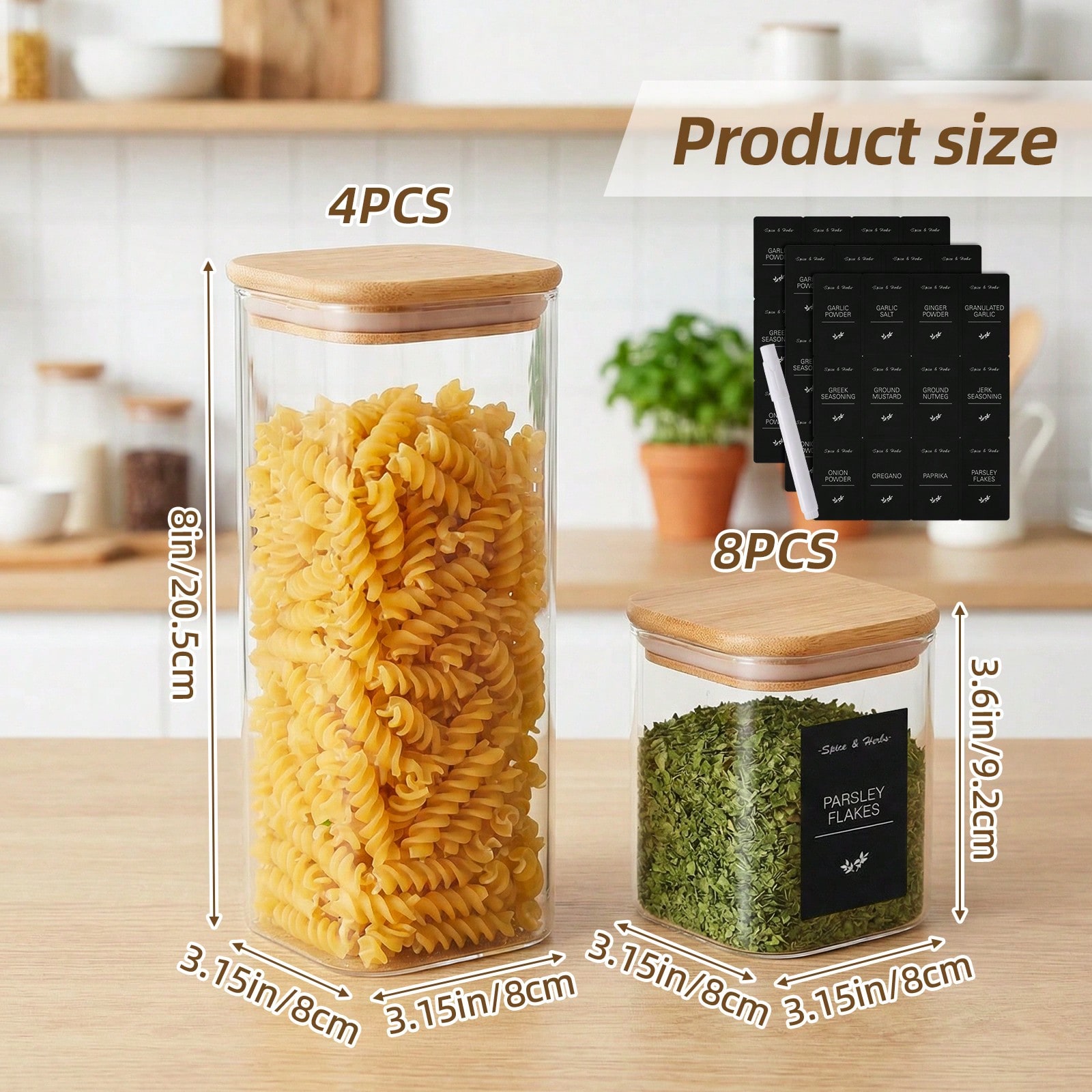 Tomnk 12pcs Glass Food Storage - đánh giá và giá Kitchen Baking Organization